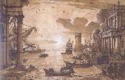 Claude Lorrain Embarkation of the Queen of Sheba (mk17 USA oil painting reproduction